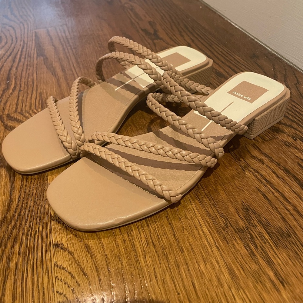 Dolce Vita Tan Braided Sandals